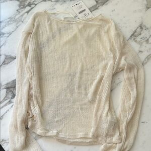 Zara Cream Women's Sweatshirt